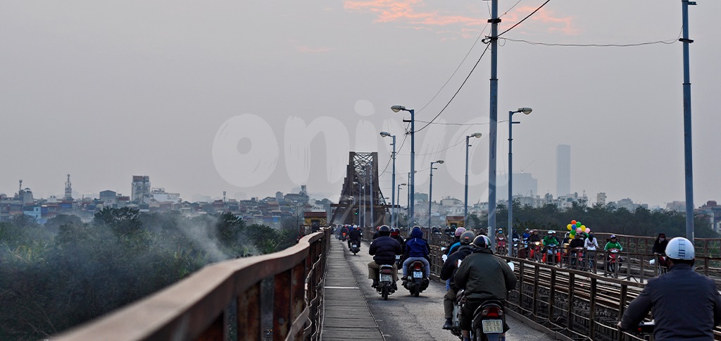 Voyage Vietnam, pont de Long Bien à Hanoi